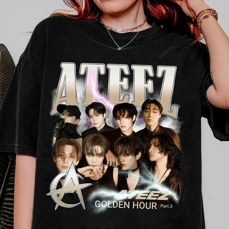 Ateez Golden Hour Part. 3 Member Photo T-Shirt officialateezshop