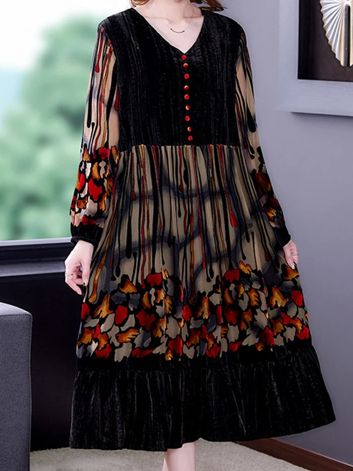 Stylish and Elegant Velvet Dress