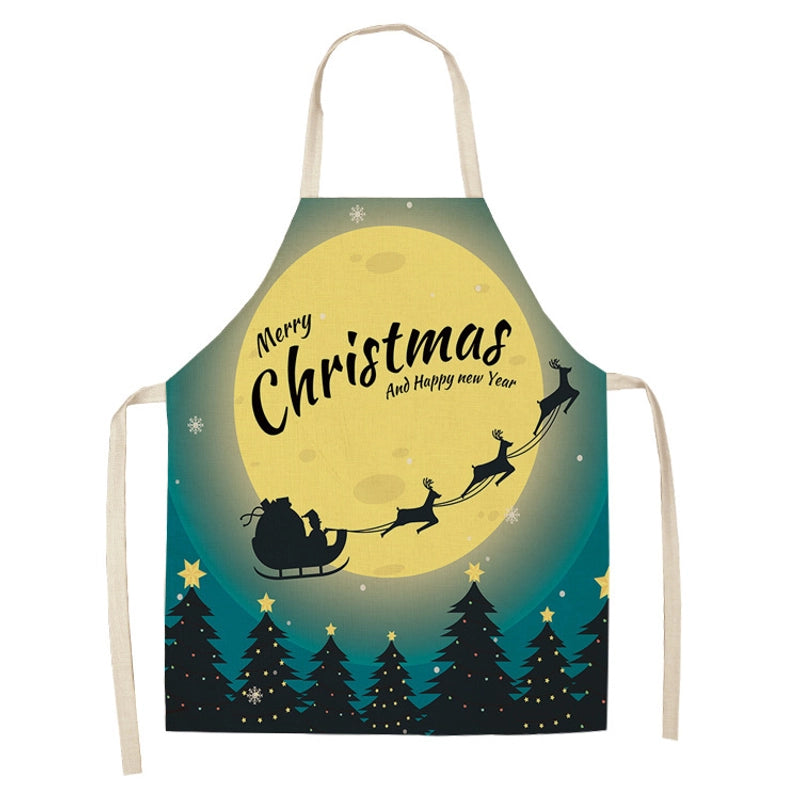 Christmas Cute Cartoon Polyester Apron 1 Piece