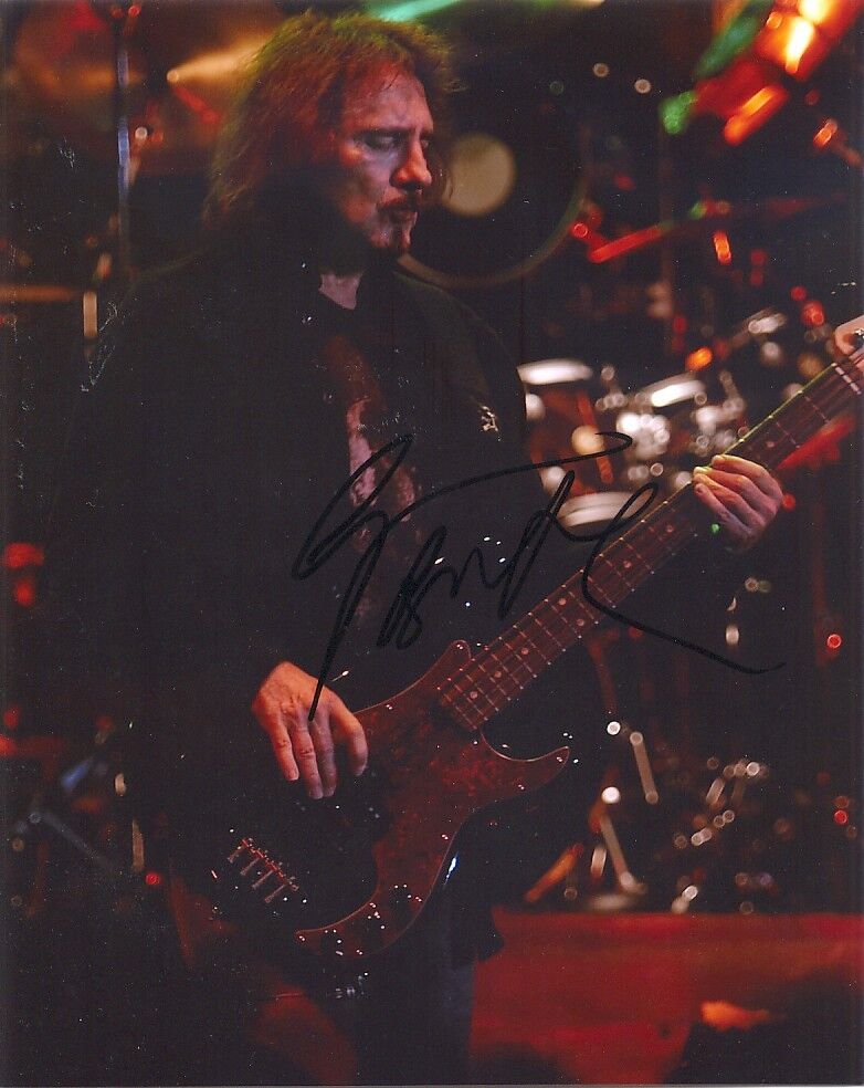 Black Sabbath Geezer Butler genuine autograph 8x10