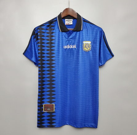 1994 Argentina Away Retro Football T-Shirt Thai Quality