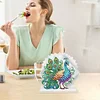 Acrylic Peacock 5D DIY Diamond Art Paper Towel Storage Rack Decor for Home Decor
