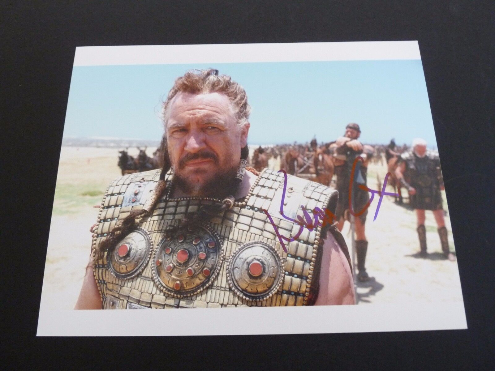 Brian Cox Troy Signed Autographed 8x10 Photo Poster painting PSA or Beckett Guaranteed #1