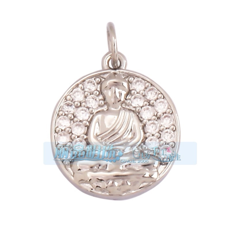1 Piece Copper Buddha Pendant Jewelry Accessories