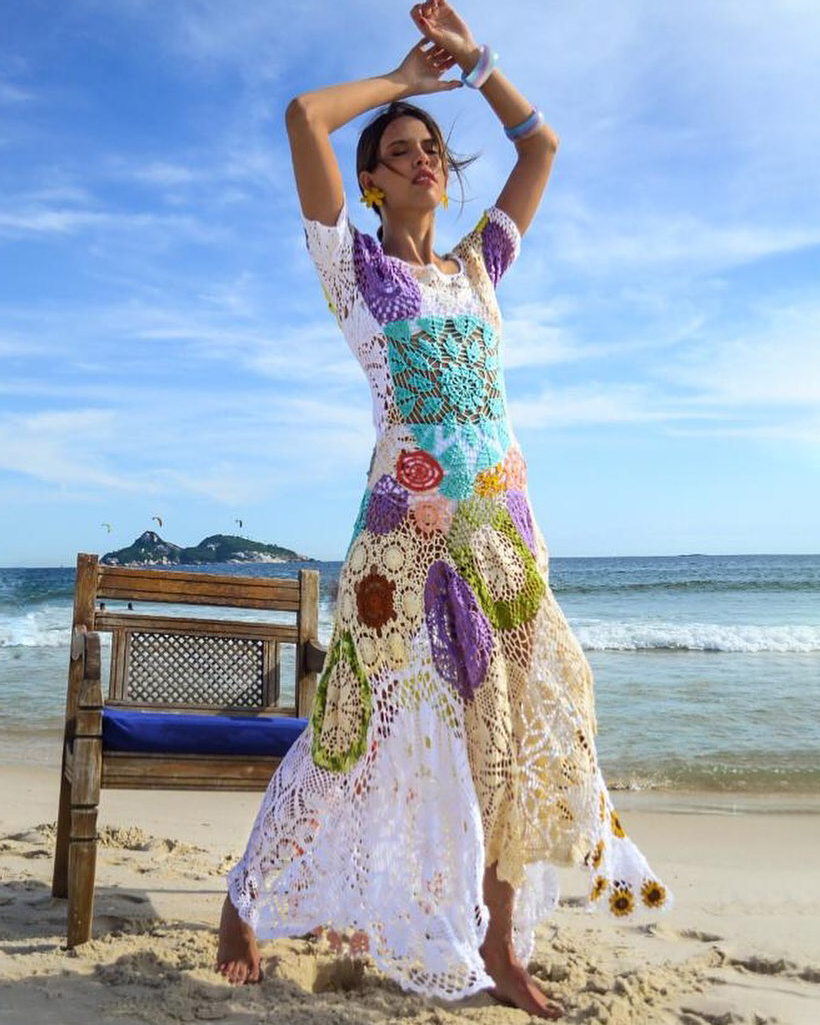 Long cutout beach dress