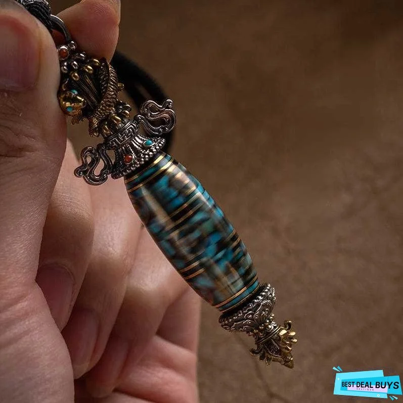 Handmade Jewelry S925 Sterling Silver Diamond Pestle Celestial Bead Pendant for Necklaces, Personalized Trendy Retro Jewelry