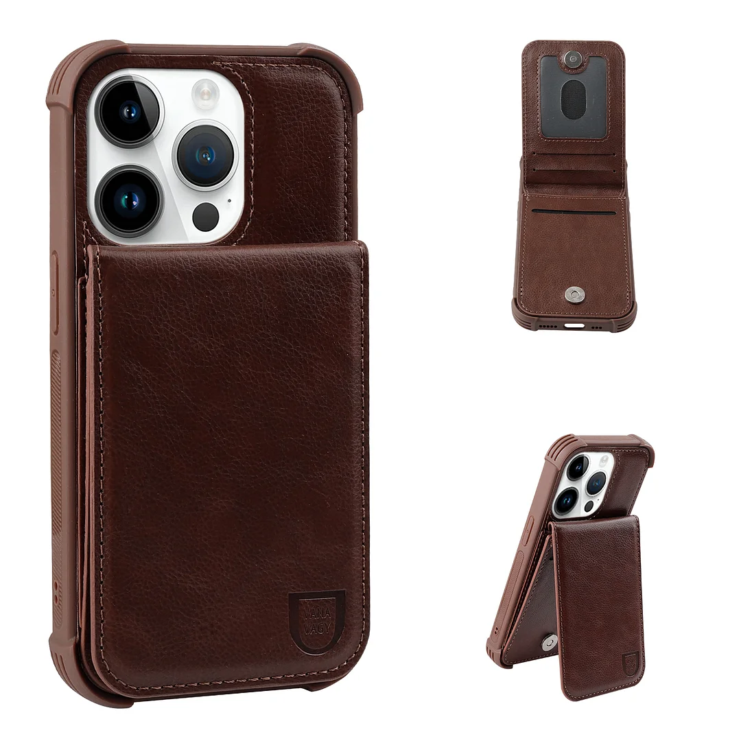 VANAVAGY Wallet Case for Apple iPhone 14 Pro 5G 6.1