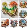 Landscape Full 11CT 3 Strands DIY Stamped Cross Stitch Kits for Beginners Adults Home Wall Decor Cross Stitch Art and Crafts Kits 40x40cm