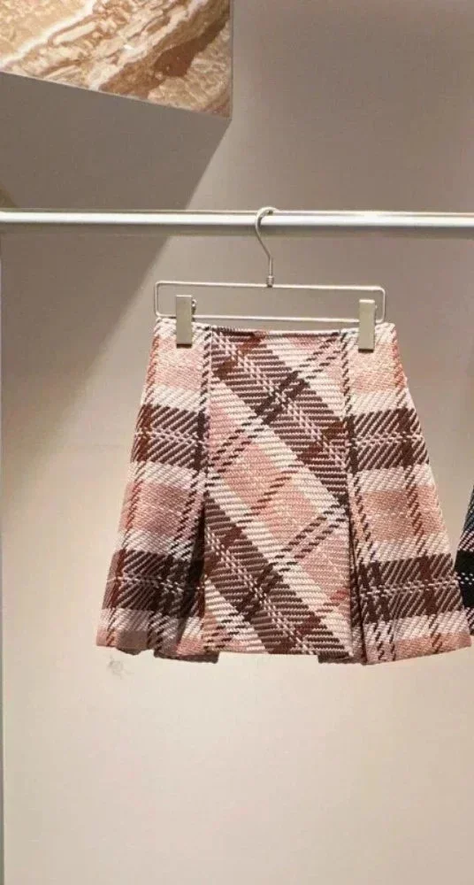 Toloer High Waist Plaid Mini Skirt-Outfit Ideas