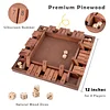 Children's educational board game teaching aids wooden four-player box closing game