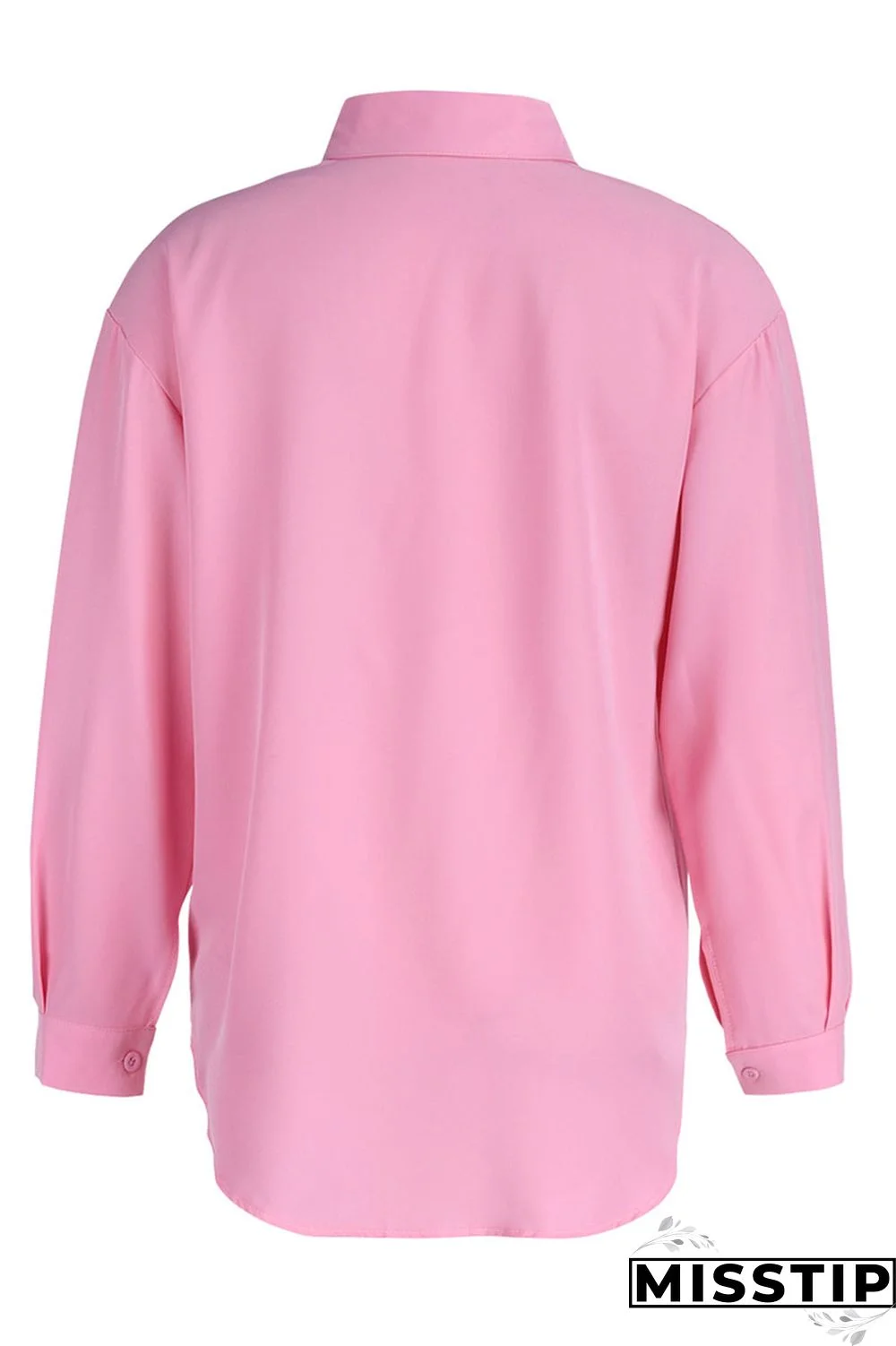 Green Casual Solid Patchwork Buckle Turndown Collar Tops