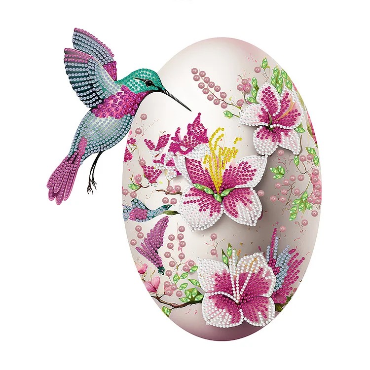 Easter Egg Hummingbird 30*40CM (Canvas) Special Drill Diamond Painting gbfke