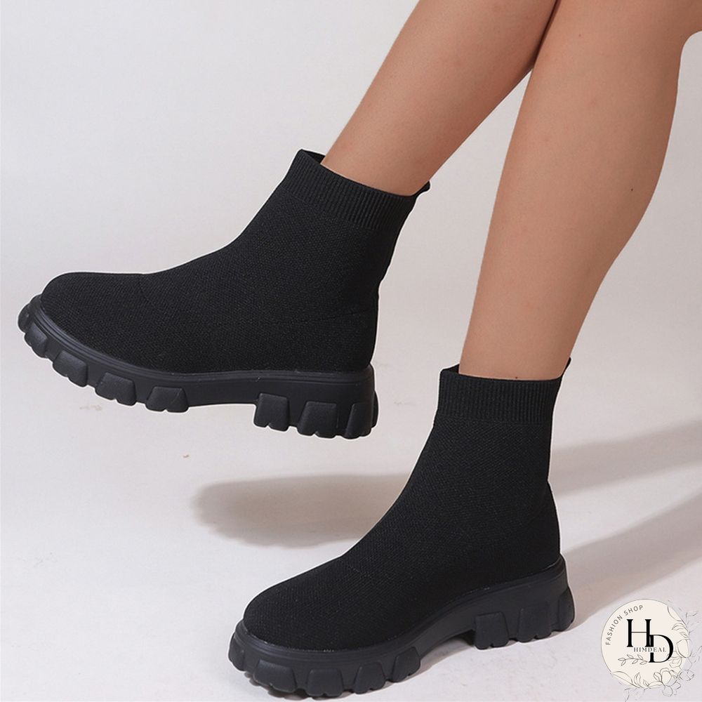 Apricot Casual Daily Patchwork Solid Color Round Keep Warm Comfortable Shoes