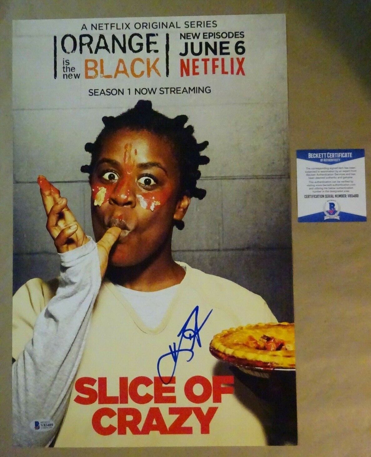 Signed UZO ADUBA Autographed Orange Is The New Black 11x17