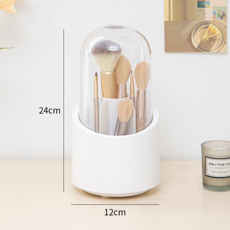 360 Degree Rotating Organizer Makeup Brush Storage Box