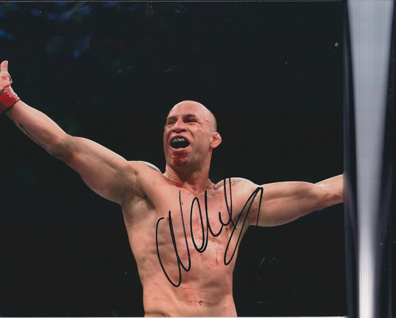 Wanderlei SILVA Signed 10x8 Autograph Photo Poster painting AFTAL COA Cage Fighter MMA