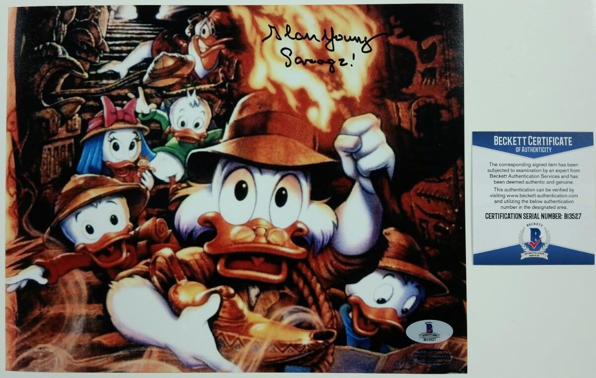 ALAN YOUNG Signed 8x10 Photo Poster painting #3 Voice of Scrooge McDuck Auto w/ Beckett BAS COA