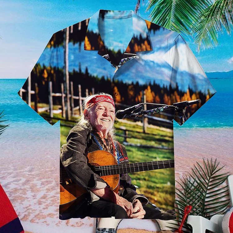 Willie Hugh Nelson |Unisex Hawaiian Shirt