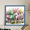 >SALE<Full Embroidery Eco-Cotton Thread 11CT Print Wolves Cross Stitch Kit 50x50cm