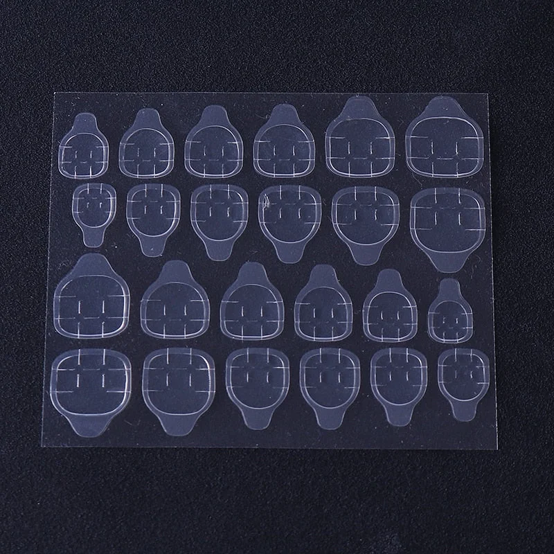 120pcs Double Sided False Nail Art Adhesive Tape Glue Sticker DIY Tips Fake Nail Acrylic  Gel Makeup Tools-Nail Inspo