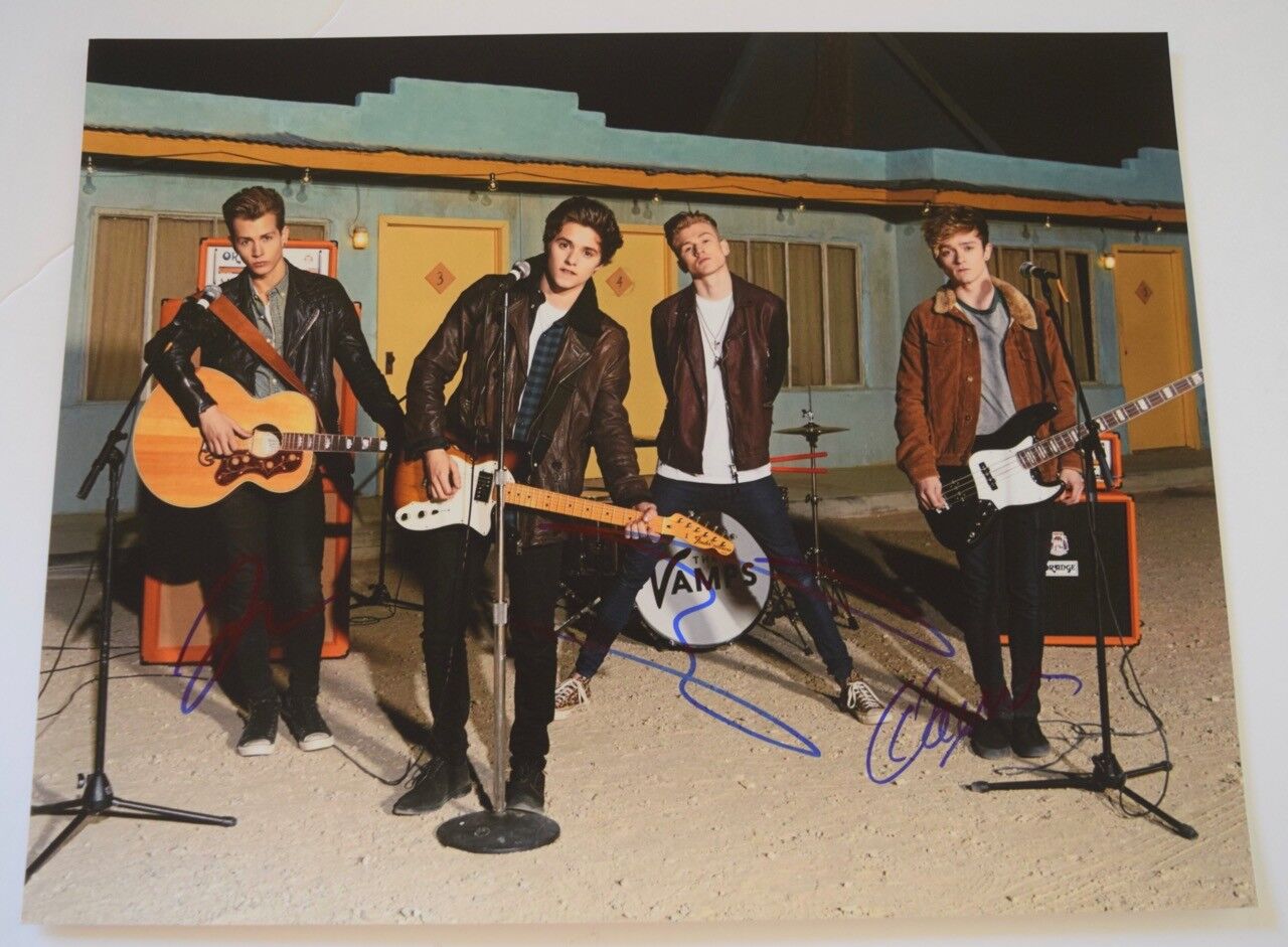 THE VAMPS Signed Autograph 11x14 Photo Poster painting Connor Tristan & James COA VD