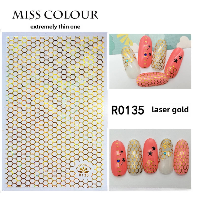 3D Star Moon Nail Stickers Phototherapy Nail Art Supplies Star Moon Nail Art Stickers R207 Nail Art Constellation Metal Jewelry