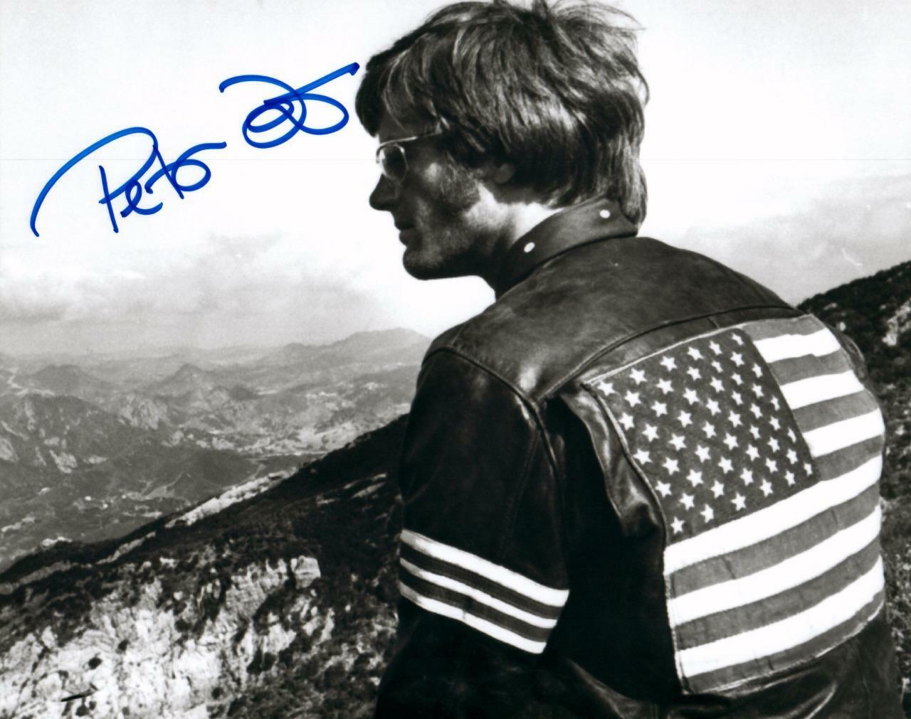 Peter Fonda autographed 8x10 Photo Poster painting signed Picture Very Nice and COA