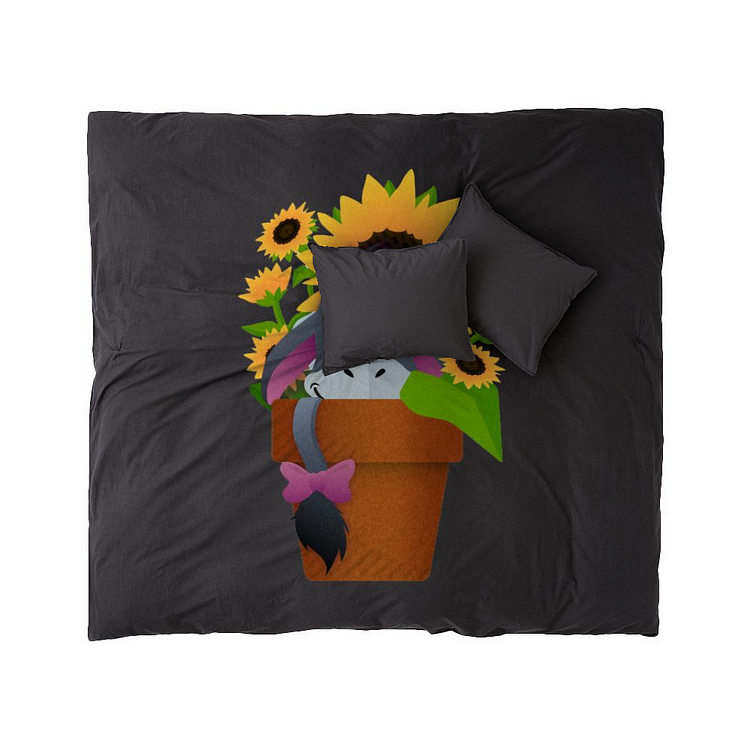 Smiling Sunflower Eeyore, Winnie the Pooh Duvet Cover Set