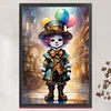 >SALE<Full Embroidery Eco-cotton Thread 11CT Printed Clown Cross Stitch Artwork40x60cm