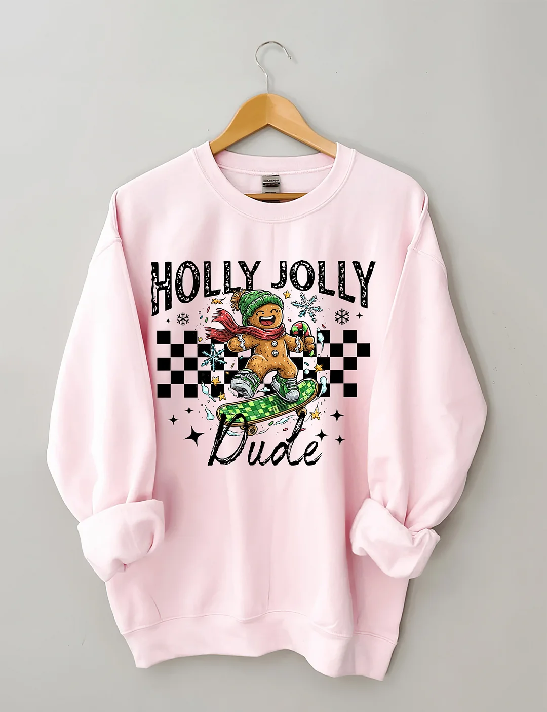 Christmas Holly Jolly Dude Sweatshirt