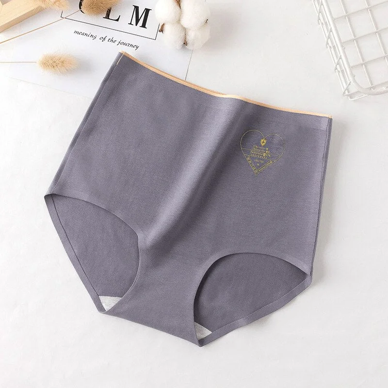 Sexy High Waist Women's Panties Cotton Briefs Body Shaper Comfort Graphene Panty Ladies Seamless Underwear Slimming Intimates