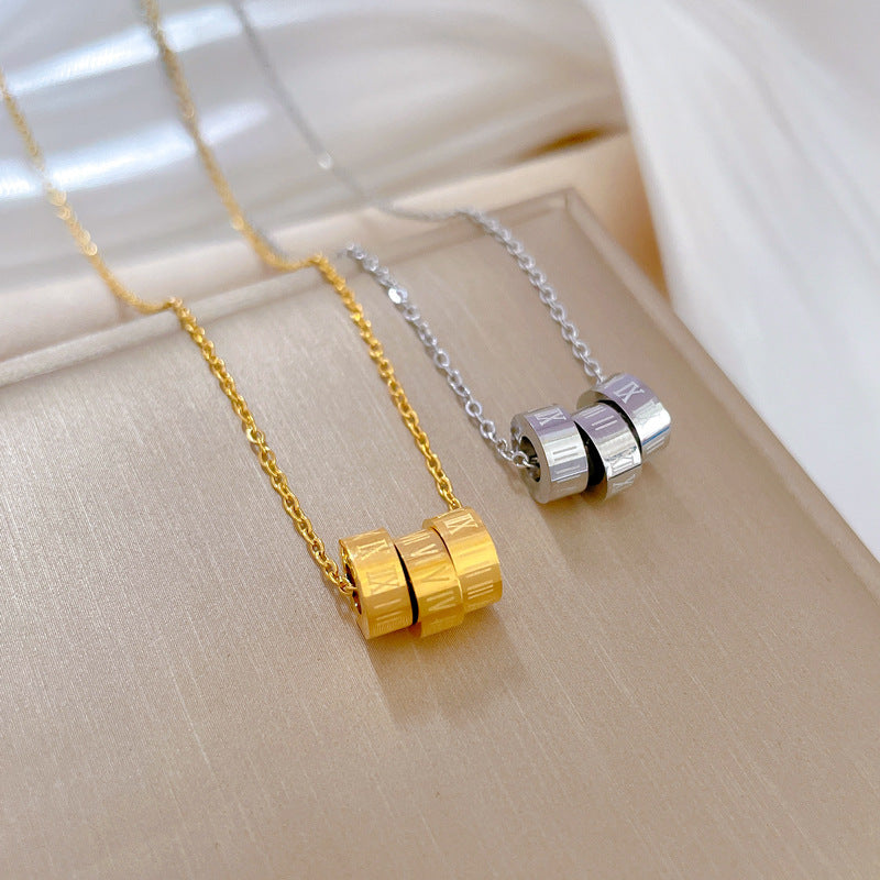 Women Fashion Geometric Titanium Steel Electroplating Necklaces