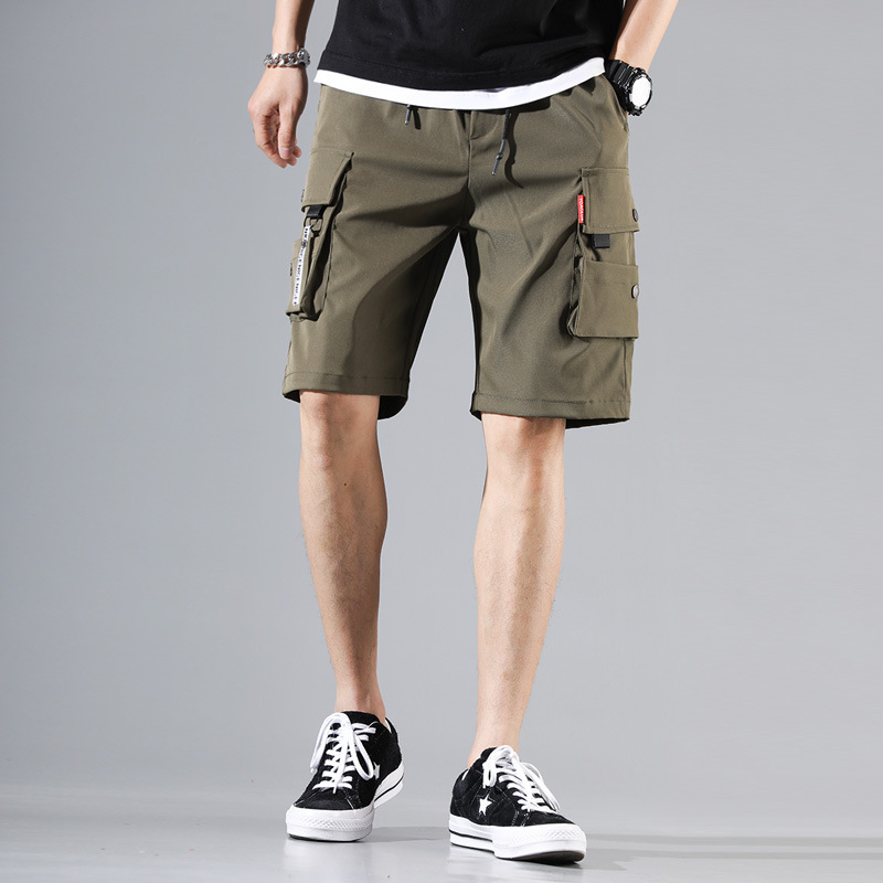 Techwear Summer Cotton Multi Pocket Workwear Casual Sports Beach Cargo Shorts / TECHWEAR CLUB / Techwear