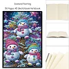 Weihnachten Schneemann - 5D DIY Bastelnotizbuch
