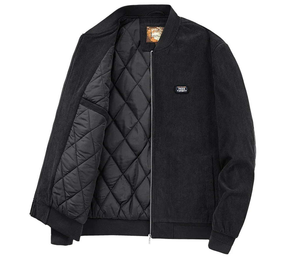 Men's Winter Fleece Padded Jacket Vintage Jacket