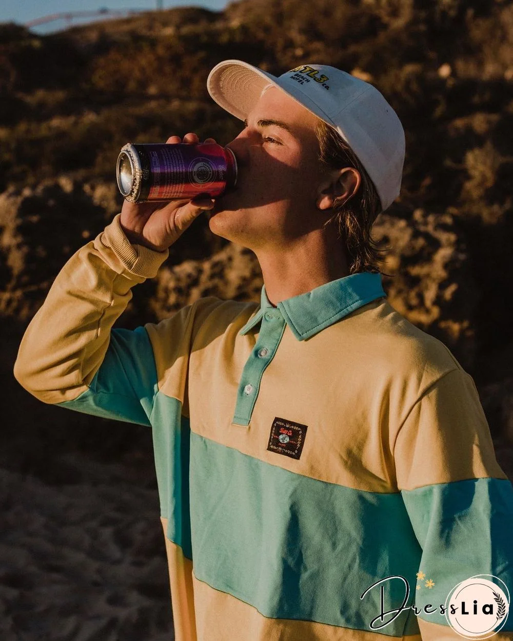 Mens Vintage Basic Long Sleeve Sweatshirt