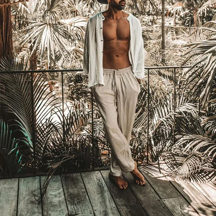 Linen Minimalist Trousers-inspireuse