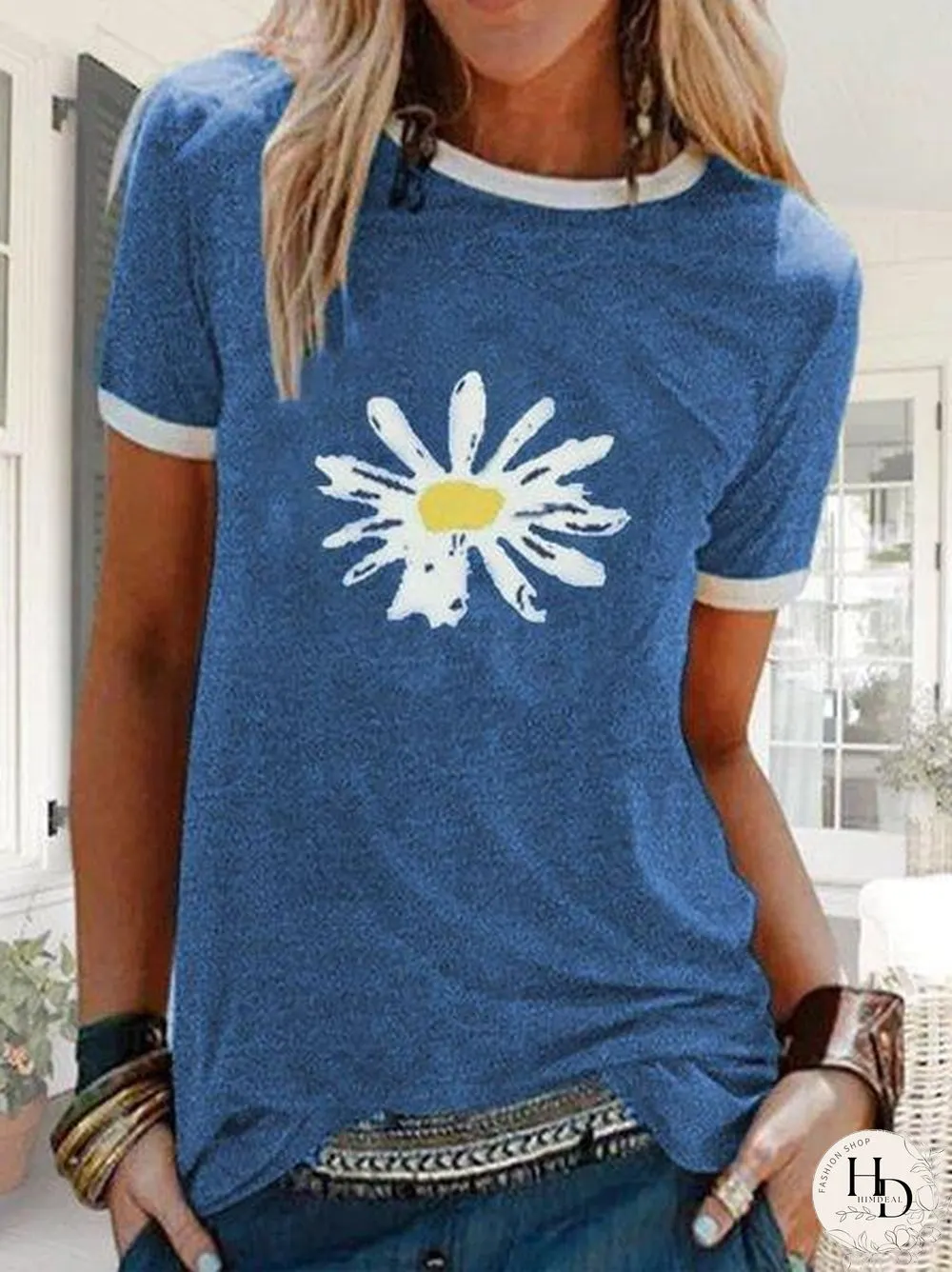 Green Short Sleeve Crew Neck Shirts & Tops