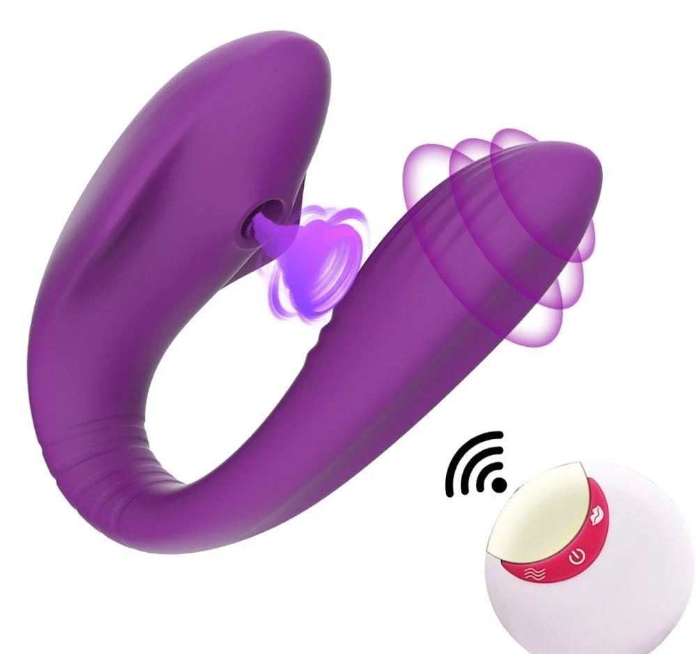 Remote-Controlled Sucking Vibrator For Both Men And Women G-Spot Massager