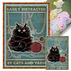 (Multi-Style) Black Cat-11CT Stamped Cross Stitch 40*60cm/15.75*23.62in (Big Size)