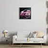 4pcs Diamond Painting -DIY Round Drill Pink Roadster