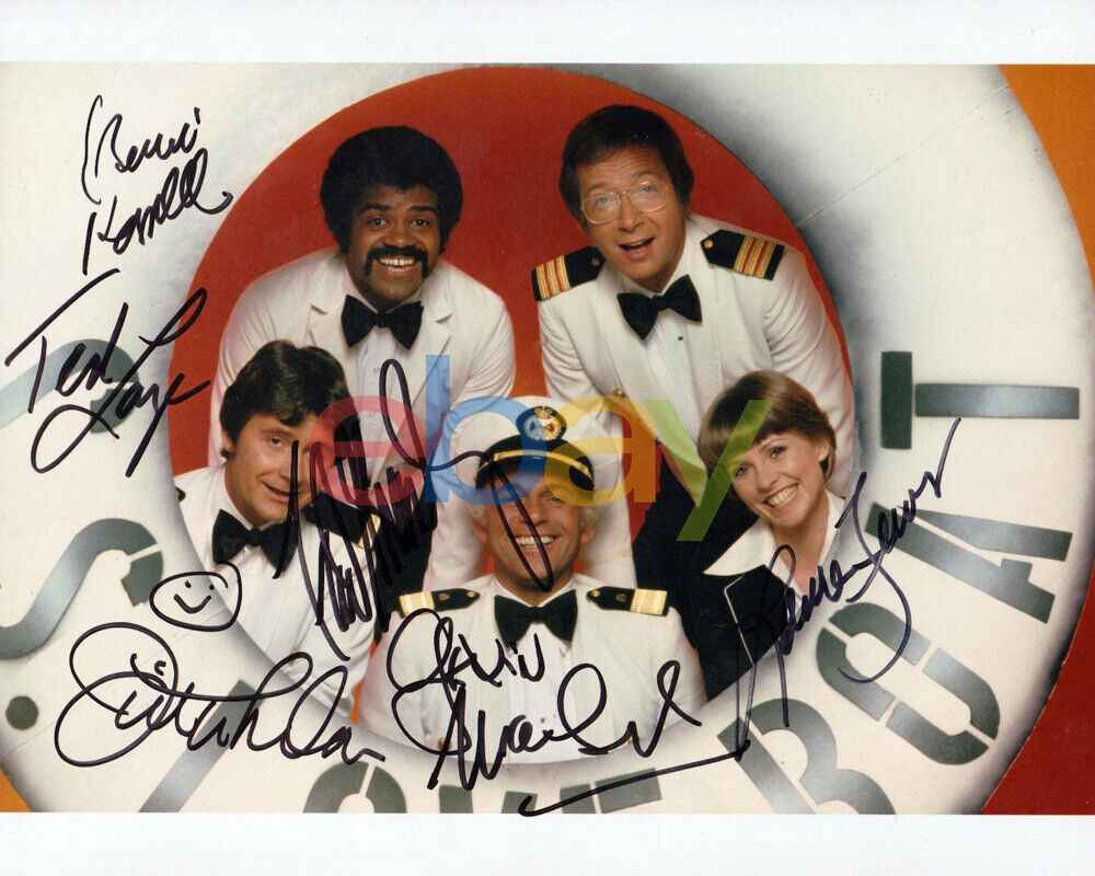 LOVE BOAT Signed 8 x 10 Cast Photo Poster painting Autograph reprint