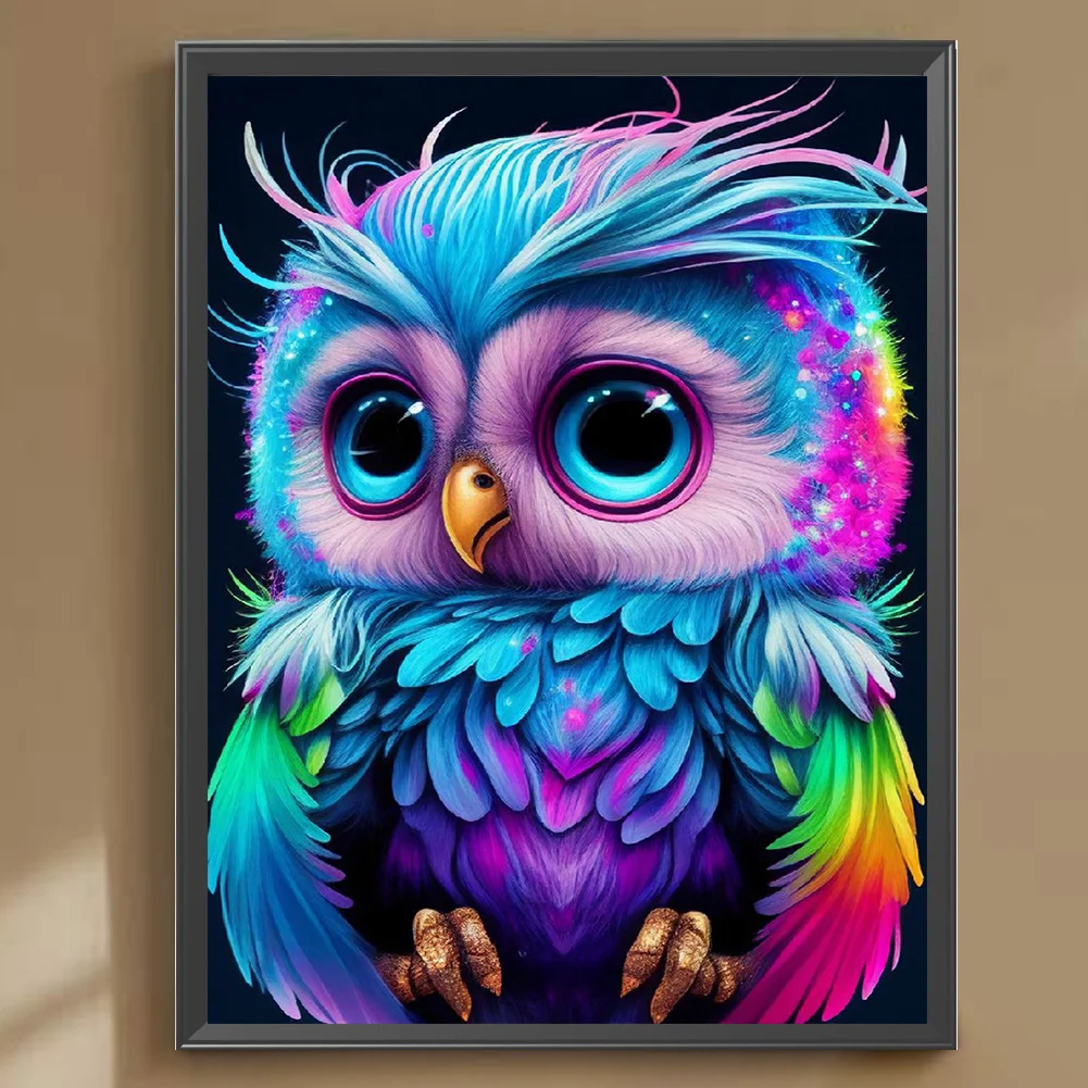Diamond Painting - Full Round Drill - Owl(30*40cm)