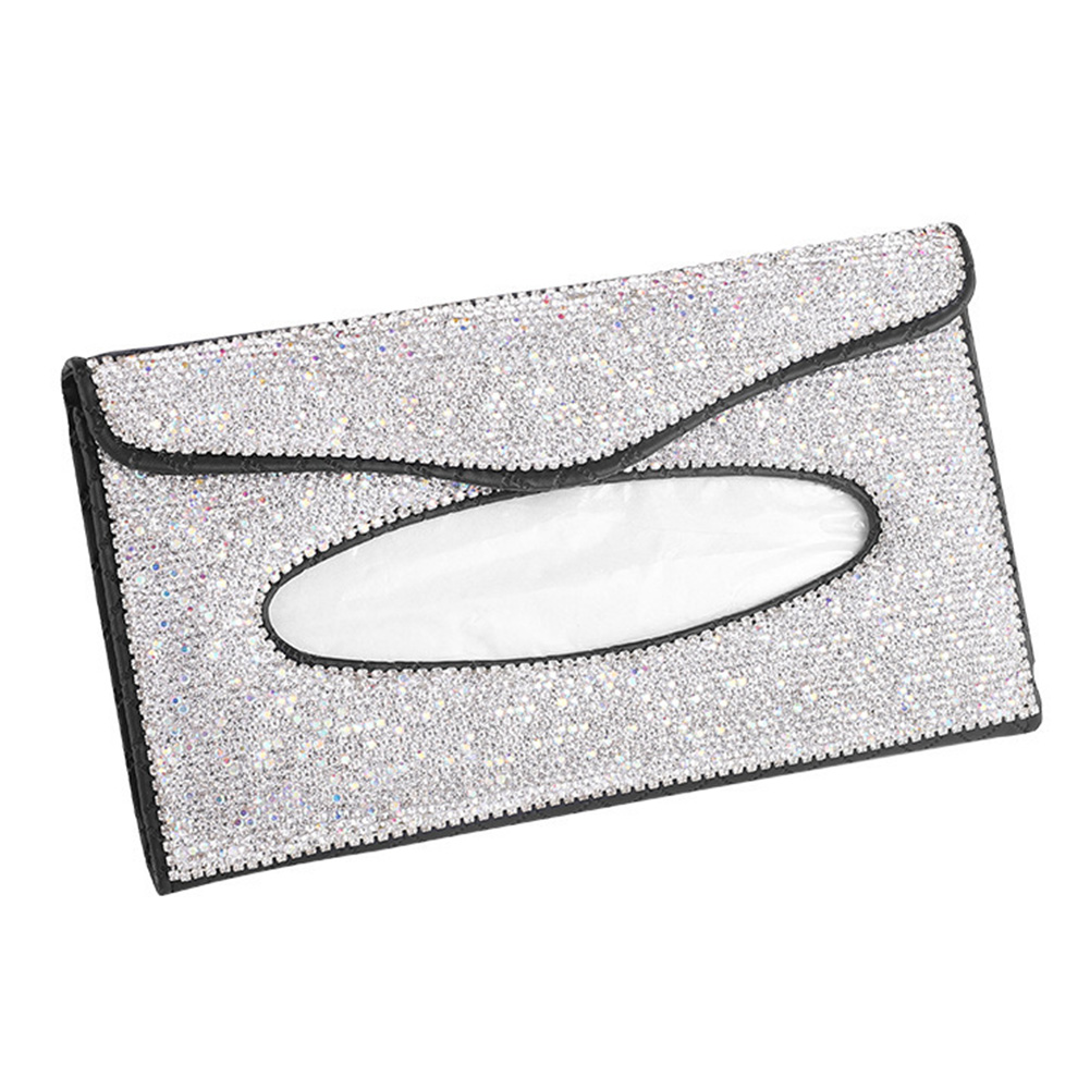 

Crystal Car Tissue Box Auto Interior Car Sun Visor Holder Nakin Case (A), 501 Original