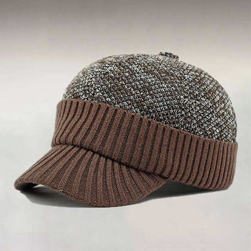 Men's Knit Thickened Ear-warming Baseball Cap