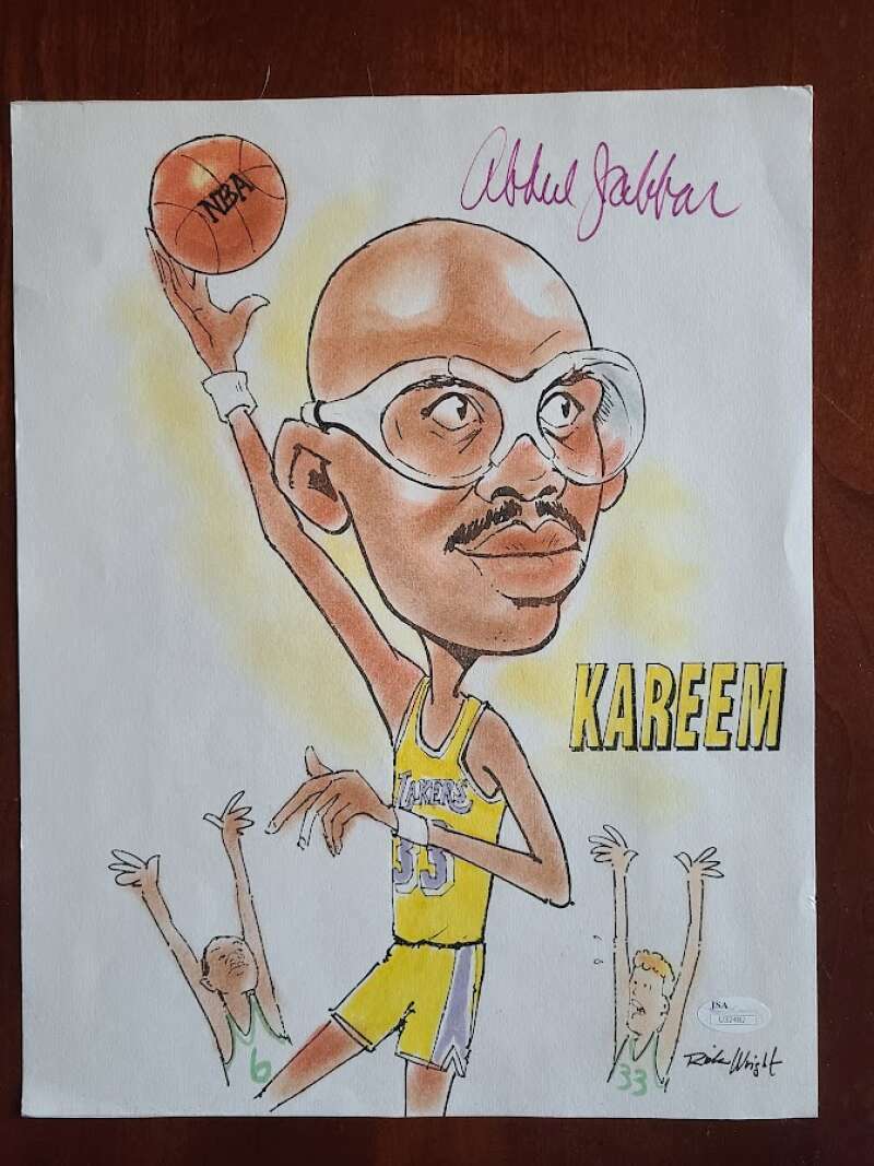 Kareem Abdul Jabbar JSA Coa Hand Signed 11x14 Photo Poster painting Autograph