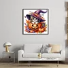 Halloween Pumpkin Cat-14CT Counted Cross Stitch 40*40cm/15.75*15.75in