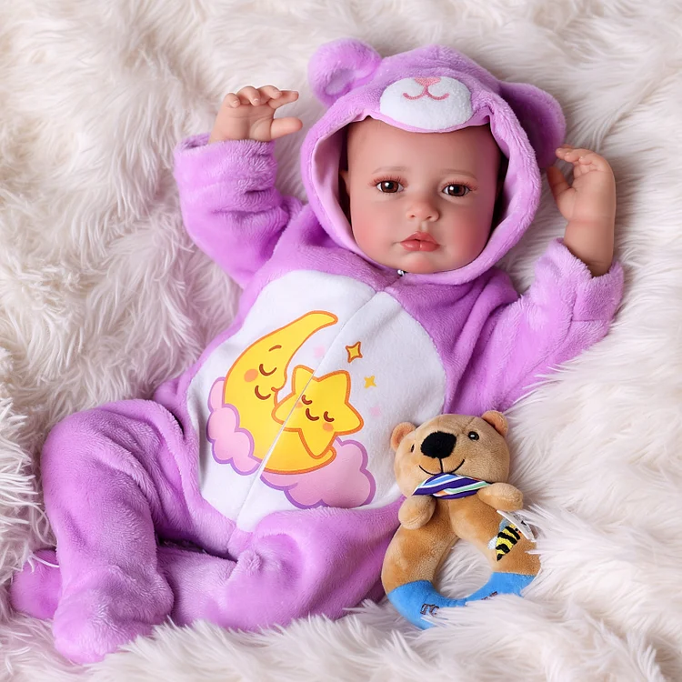 Babeside Quiet Reborn Baby Carina 20" Little Infant Girl Warm Gift for Festival