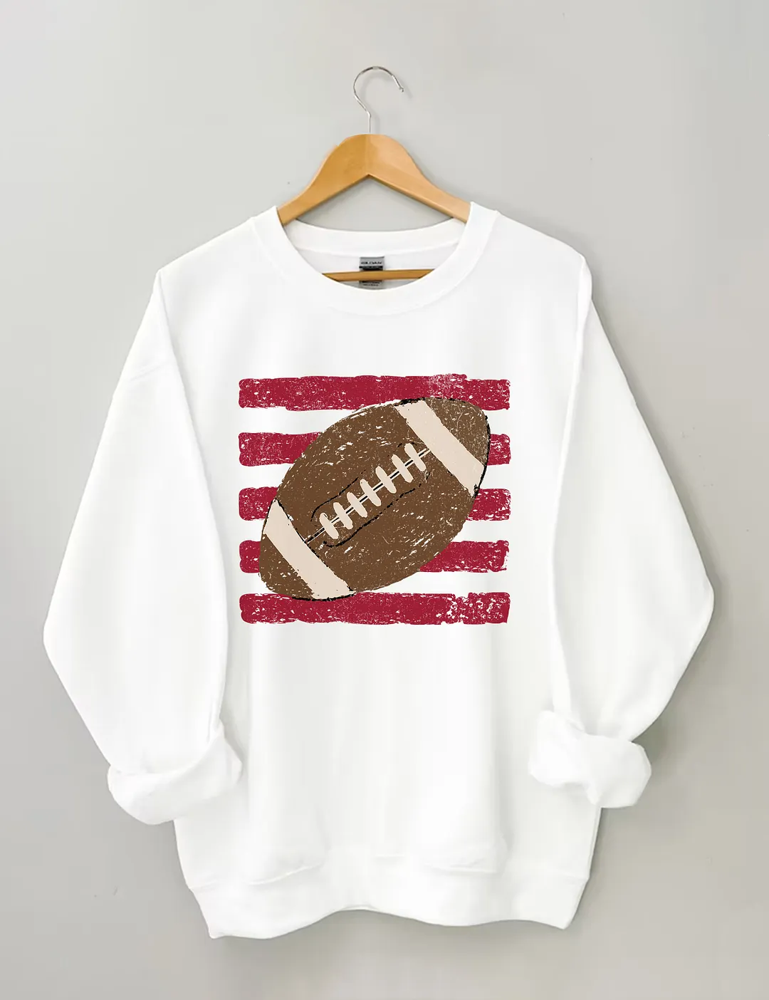 Striped Football Ball Sweatshirt