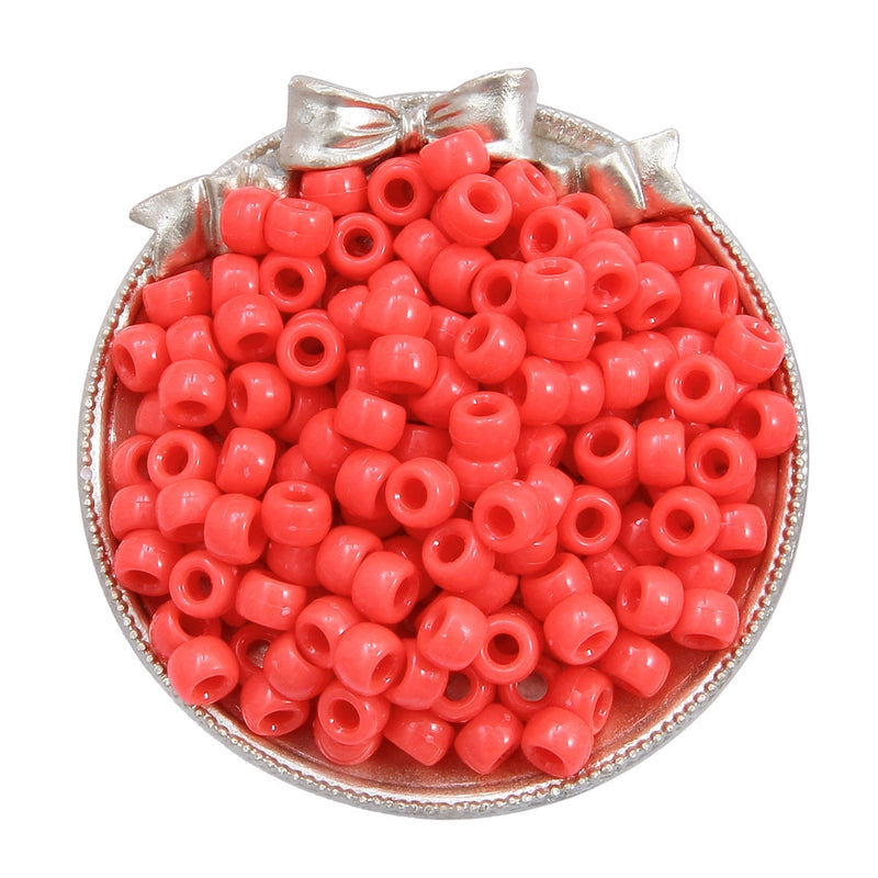 Acrylic Large Hole Barrel Beads 9*6mm Pony Beads Woven Handmade Diy Hand String Jewelry Accessories Beads Loose Beads